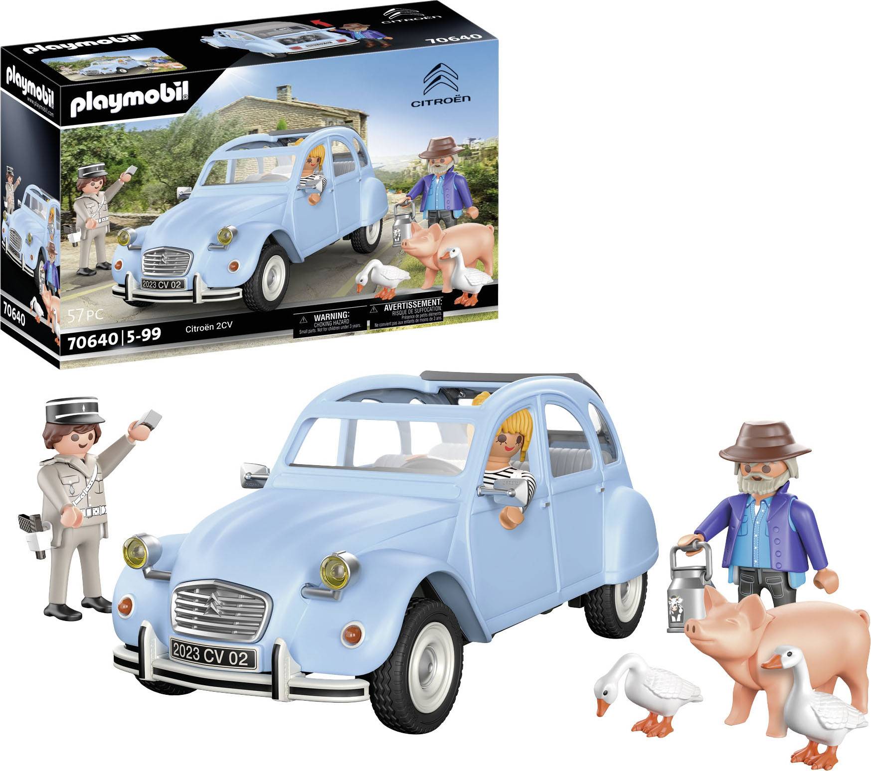 PLAYMOBIL 70640 – La Citroën 2CV – Véhicule Miniature En Plastique – Neuf, Boîte Scellée