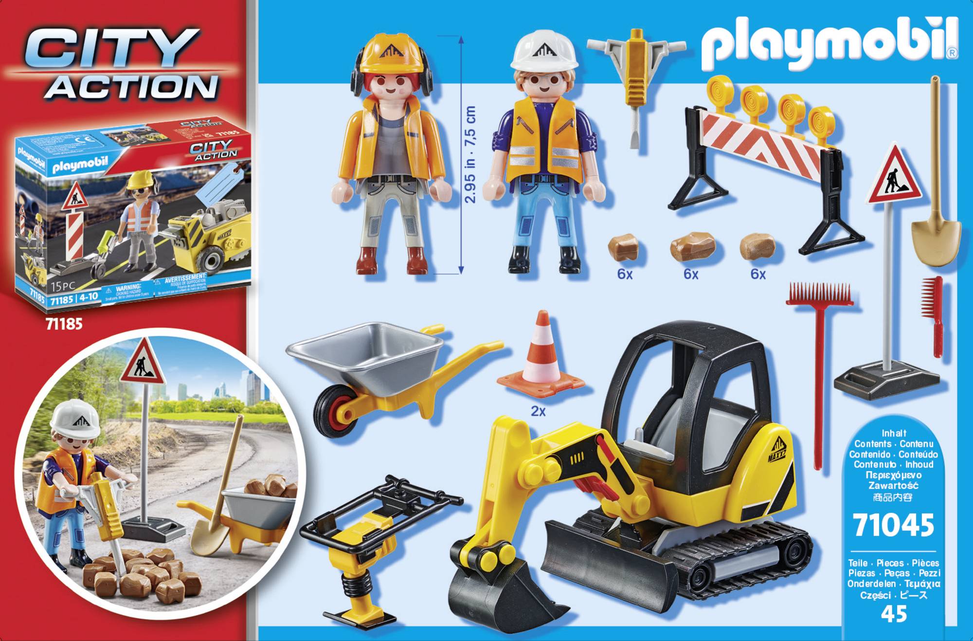 Playmobil® City Action Straßenbau 71045