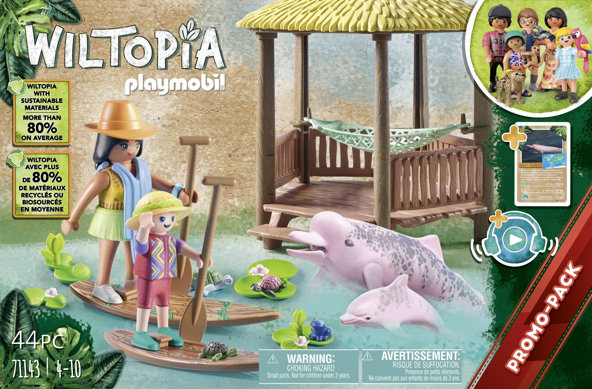 Playmobil® Wiltopia Paddeltour mit den Flussdelfinen 71143