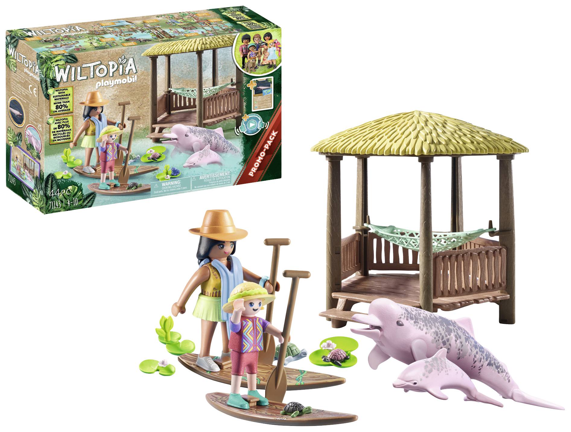 Playmobil® Wiltopia Paddeltour mit den Flussdelfinen 71143