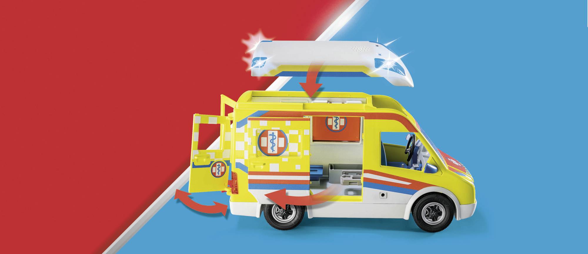 Playmobil® City Life Rettungswagen mit Licht und Sound 71202