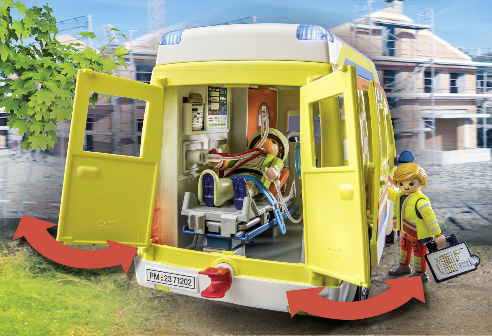 Playmobil® City Life Rettungswagen mit Licht und Sound 71202