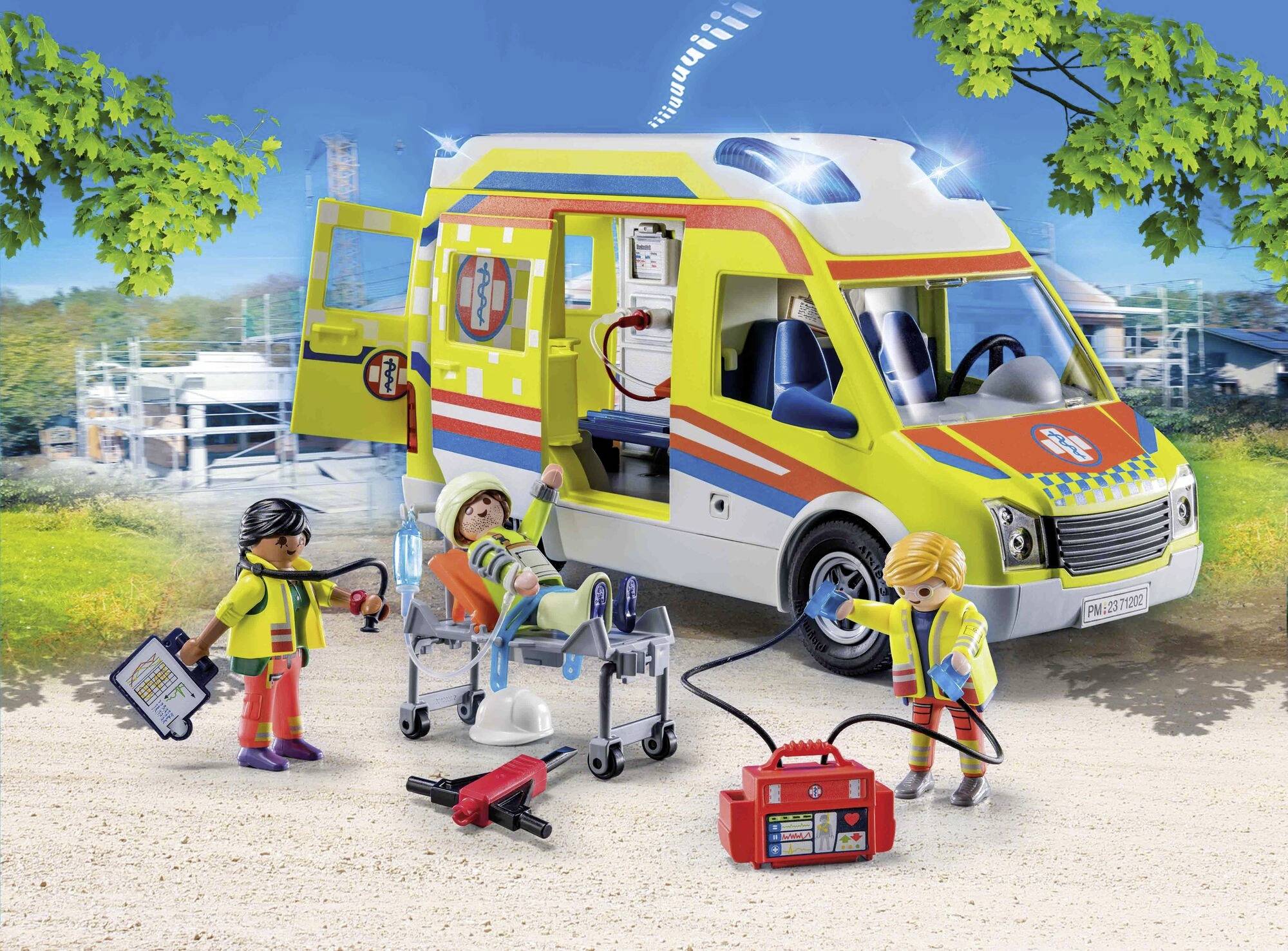Playmobil® City Life Rettungswagen mit Licht und Sound 71202
