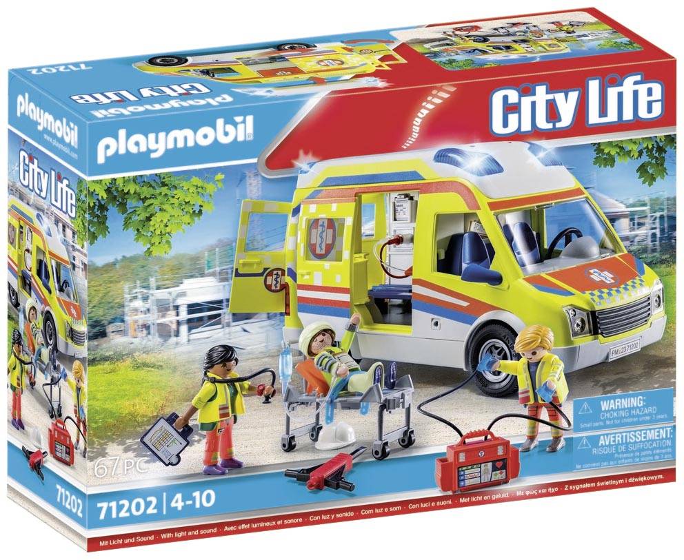 Playmobil® City Life Rettungswagen mit Licht und Sound 71202