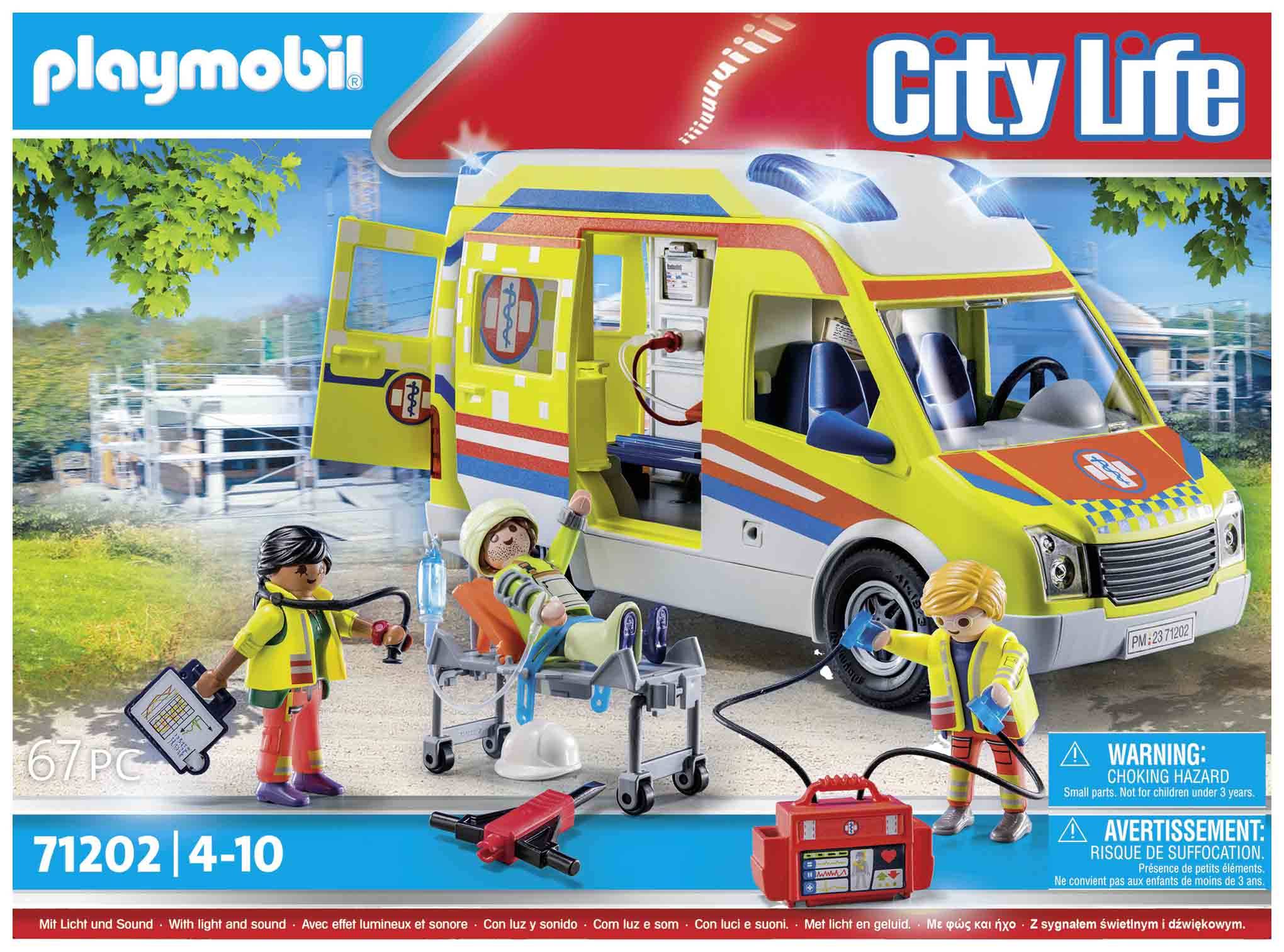 Playmobil® City Life Rettungswagen mit Licht und Sound 71202