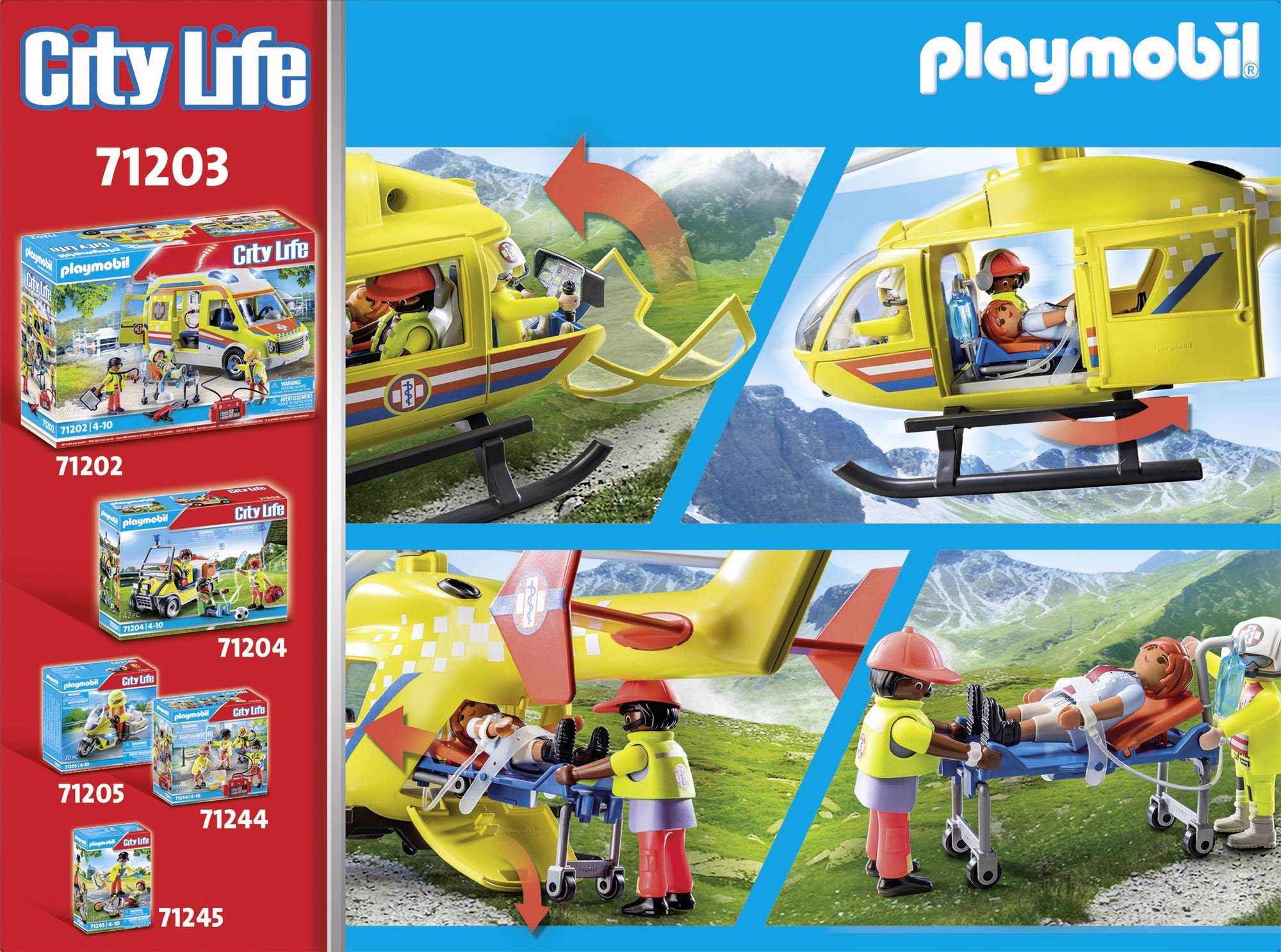 Playmobil® City Life Rettungshelikopter 71203