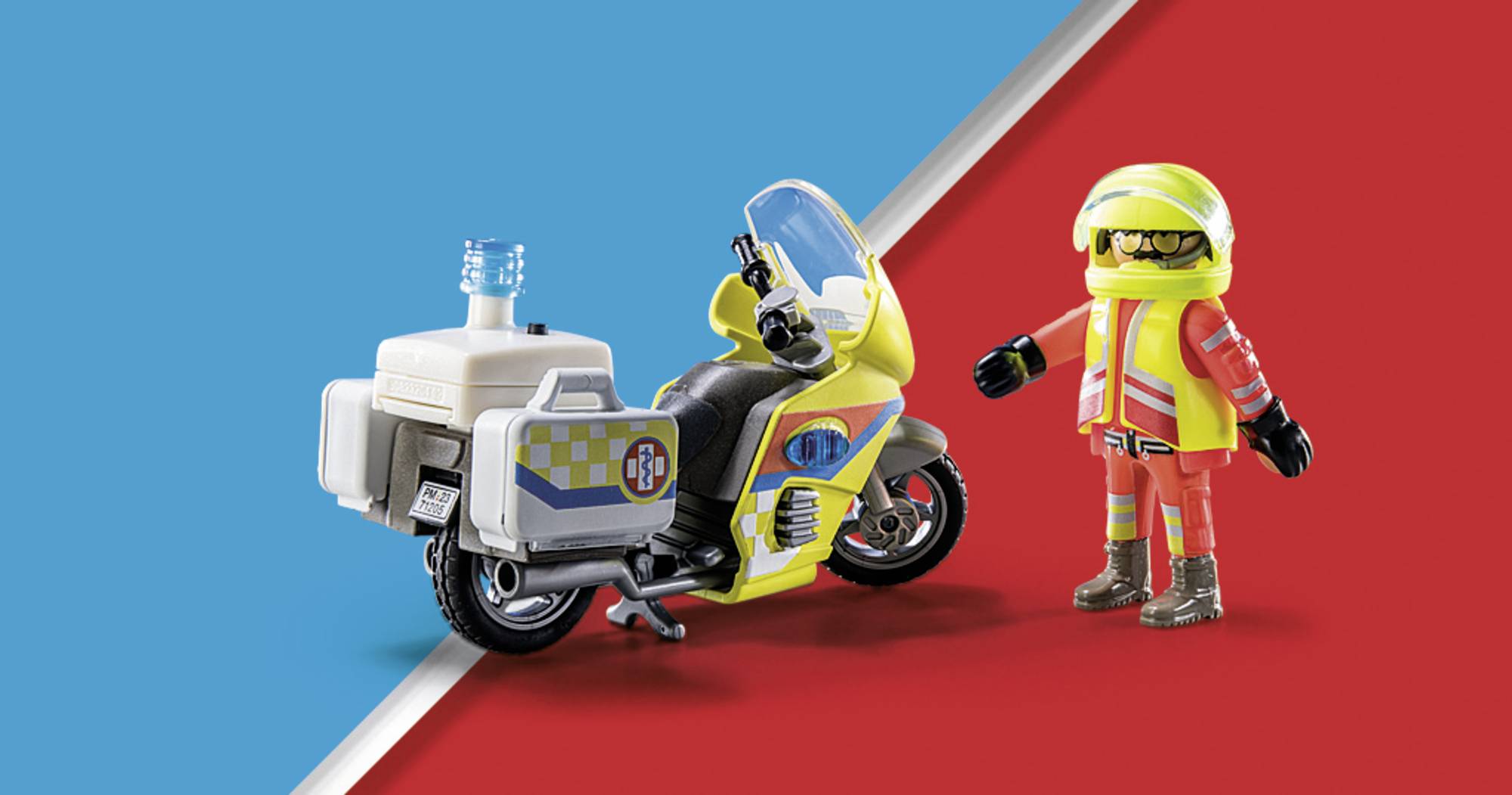 Playmobil® City Life Notarzt-Motorrad mit Blinklicht 71205