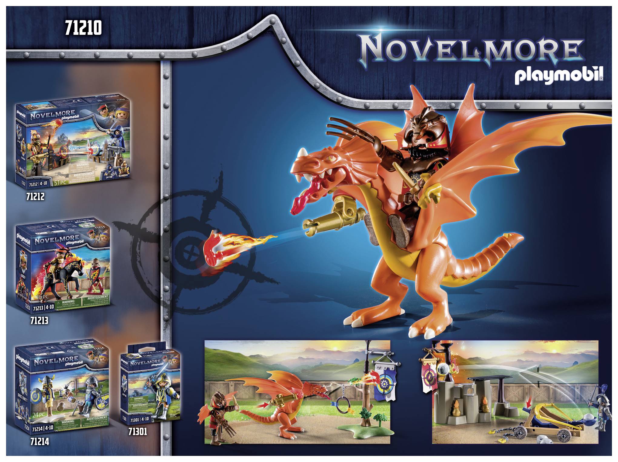 Playmobil® Novelmore Novelmore vs. Burnham Raiders - Turnierplatz 71210