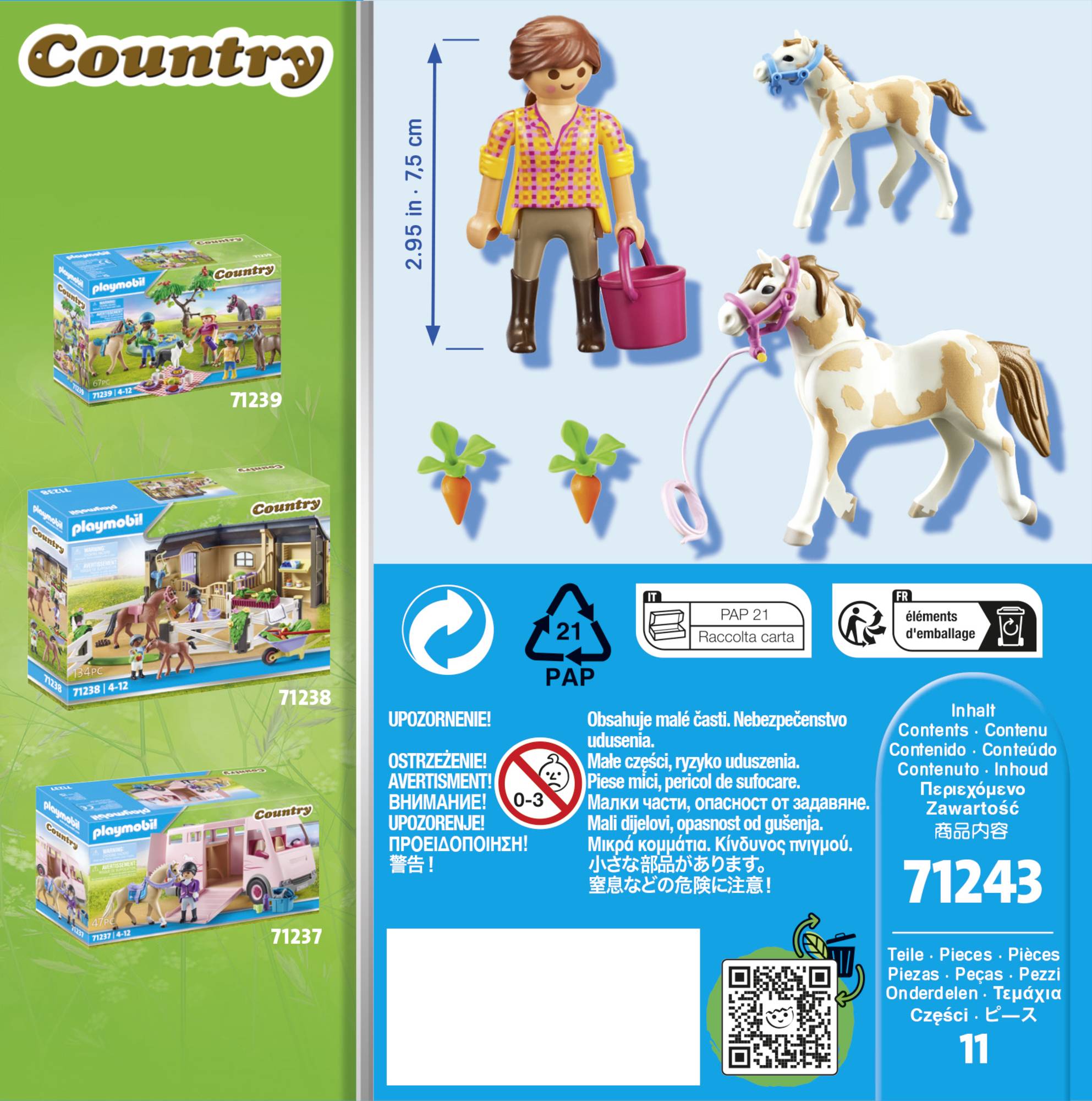 Playmobil® Country Pferd mit Fohlen 71243