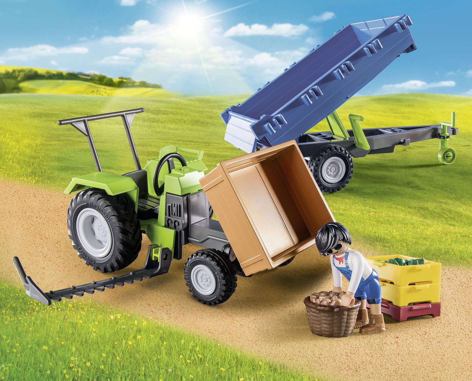 Playmobil® Country Traktor mit Hänger 71249