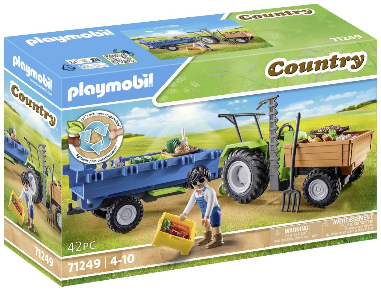 Playmobil® Country Traktor mit Hänger 71249