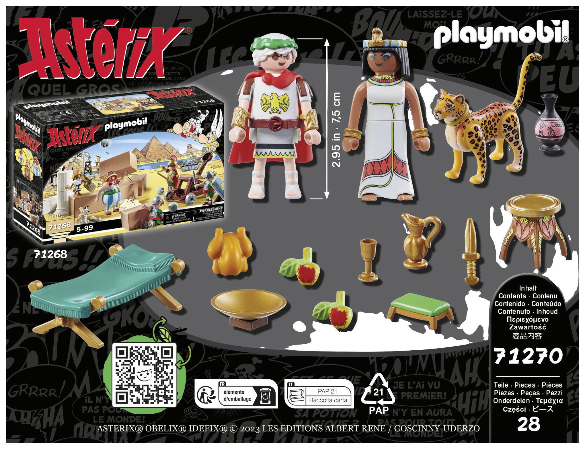 Playmobil® Asterix Cäsar und Kleopatra 71270