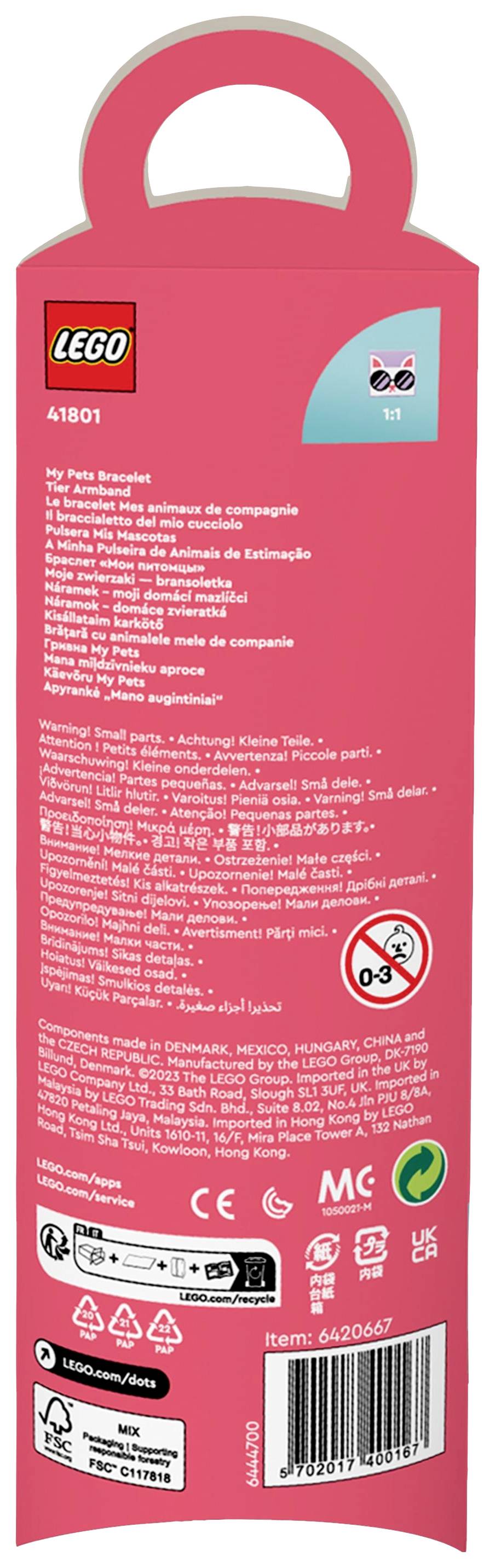 LEGO® DOTS 41801 Tier Armband