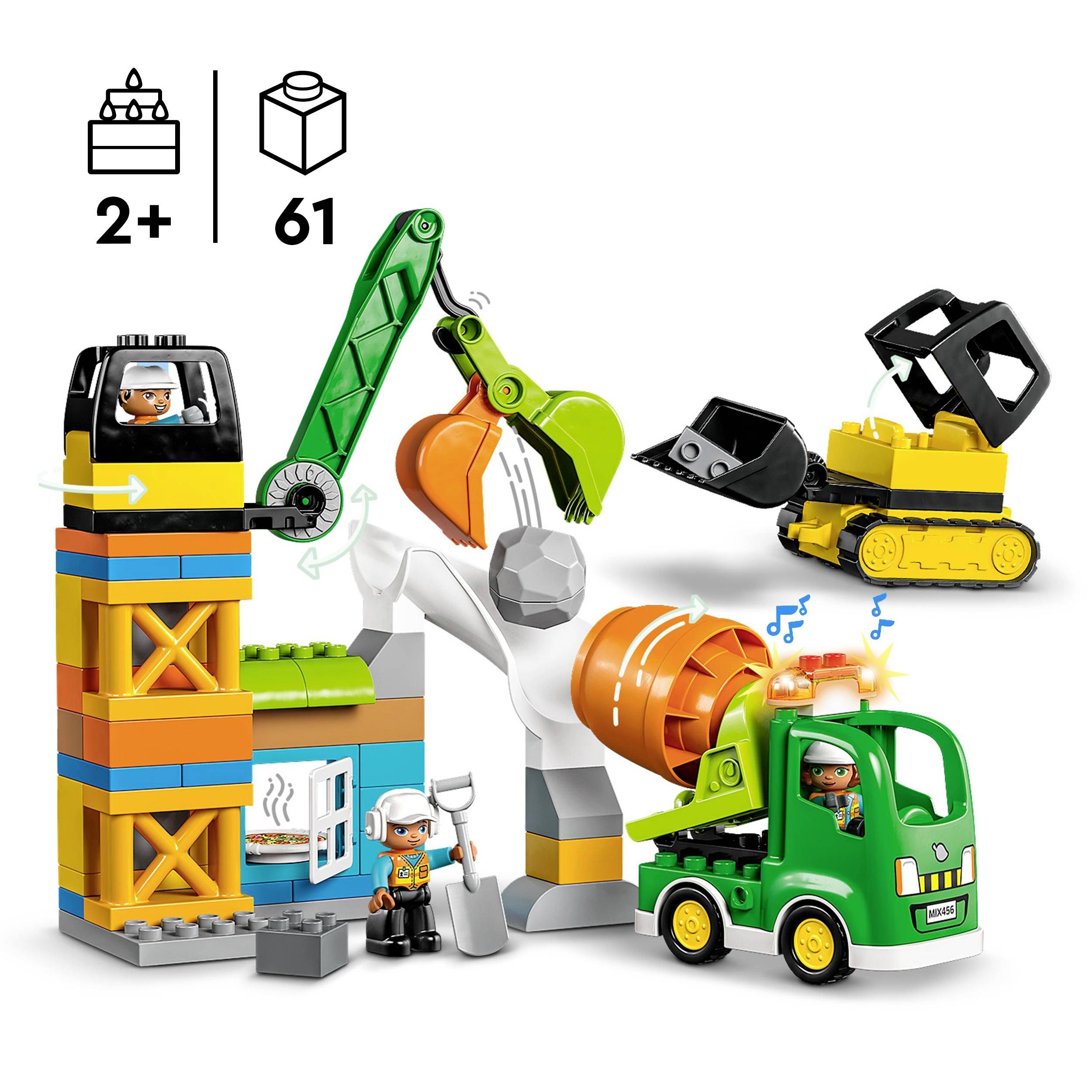 10990 LEGO® DUPLO® Baustelle mit Baufahrzeugen