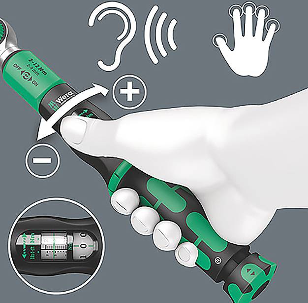 Wera Safe-Torque A 1 05075830001 Drehmomentschlüssel-Set mit Umschaltknarre 2 - 12 Nm