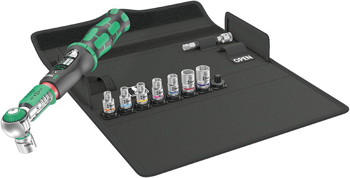 Wera Safe-Torque A 1 Imperial 1 05075831001 Drehmomentschlüssel-Set mit Umschaltknarre 12 - 2 Nm