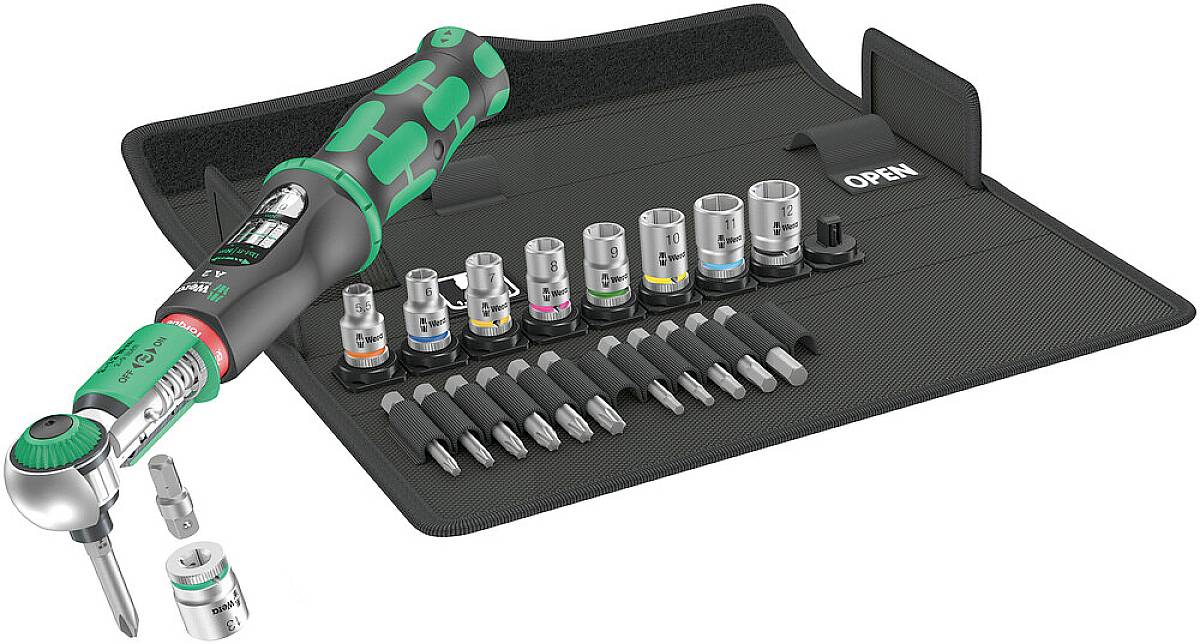 Wera Safe-Torque A 2 05075832001 Drehmomentschlüssel-Set mit Umschaltknarre 2 - 12 Nm