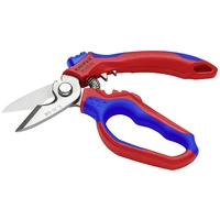 Knipex Gewinkelte Elektrikerschere mit Mehrkomponenten-Hüllen, glasfaserverstärkt 160mm 95 05 20 SB Knipex Gewinkelte Elektrikerschere mit Mehrkomponenten-Hüllen, glasfaserverstärkt 160mm 95 05 20 SB