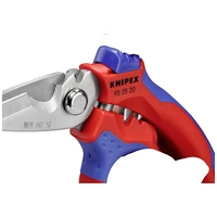 Knipex Gewinkelte Elektrikerschere mit Mehrkomponenten-Hüllen, glasfaserverstärkt 160 mm 95 05 20 SB Knipex Gewinkelte Elektrikerschere mit Mehrkomponenten-Hüllen, glasfaserverstärkt 160 mm 95 05 20 SB