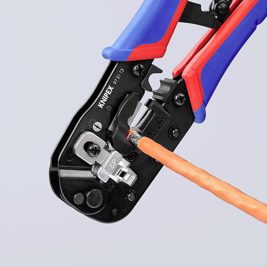 Knipex Crimpzange für RJ45-Westernstecker 97 51 13 Crimpzange