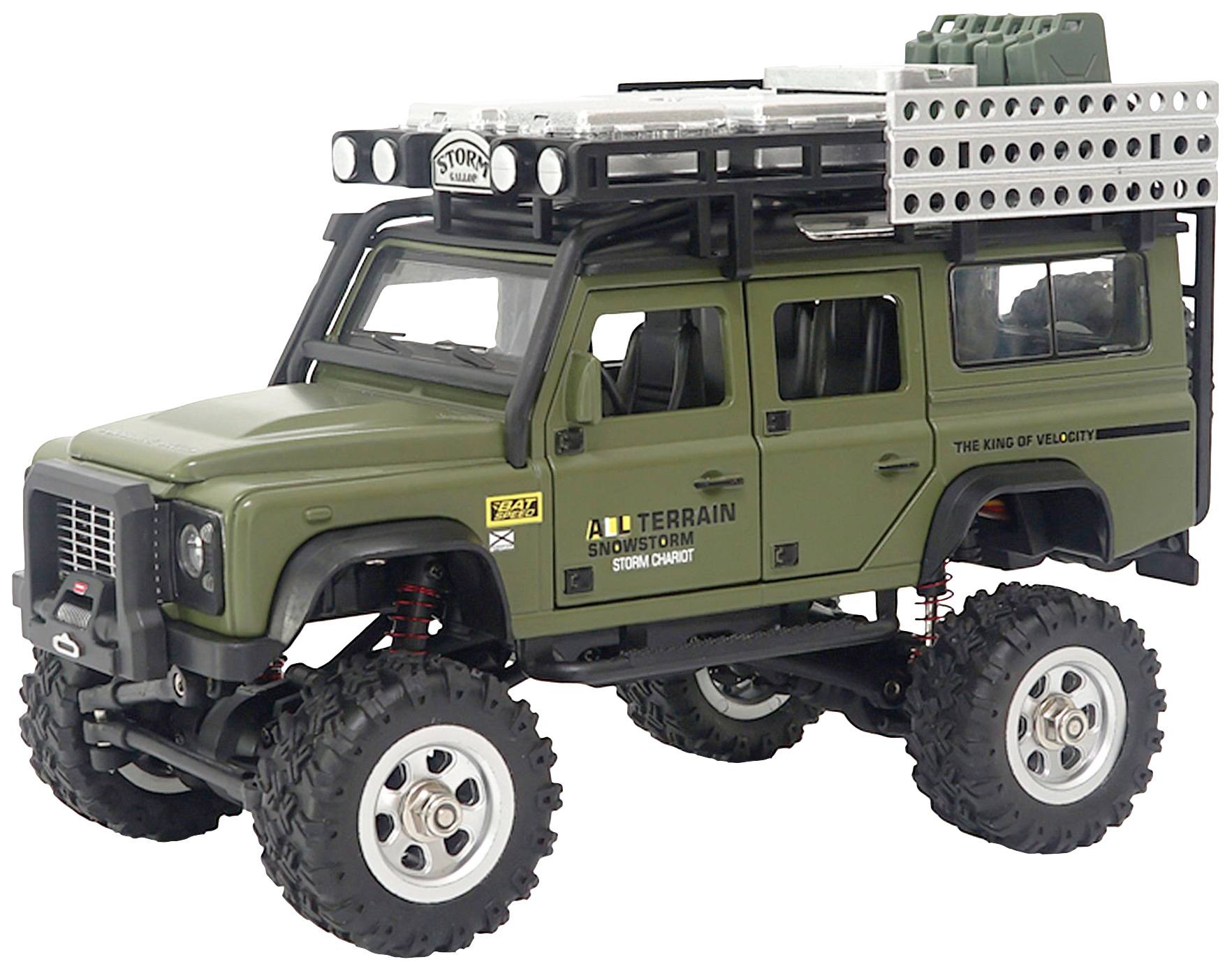 Amewi D90X28 Metall Scale Brushed 1:28 RC Modellauto Elektro Crawler Allradantrieb (4WD) RtR 2,4 GH