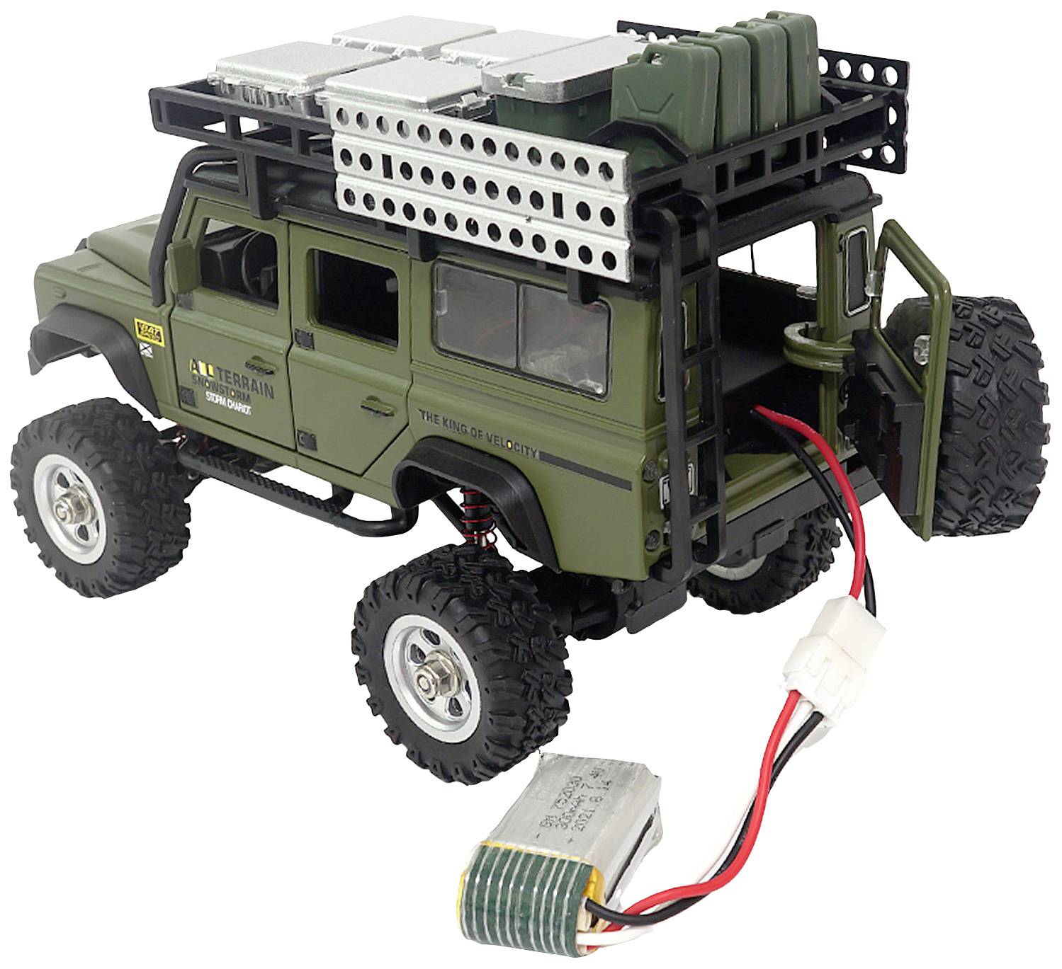 Amewi D90X28 Metall Scale Brushed 1:28 RC Modellauto Elektro Crawler Allradantrieb (4WD) RtR 2,4 GH