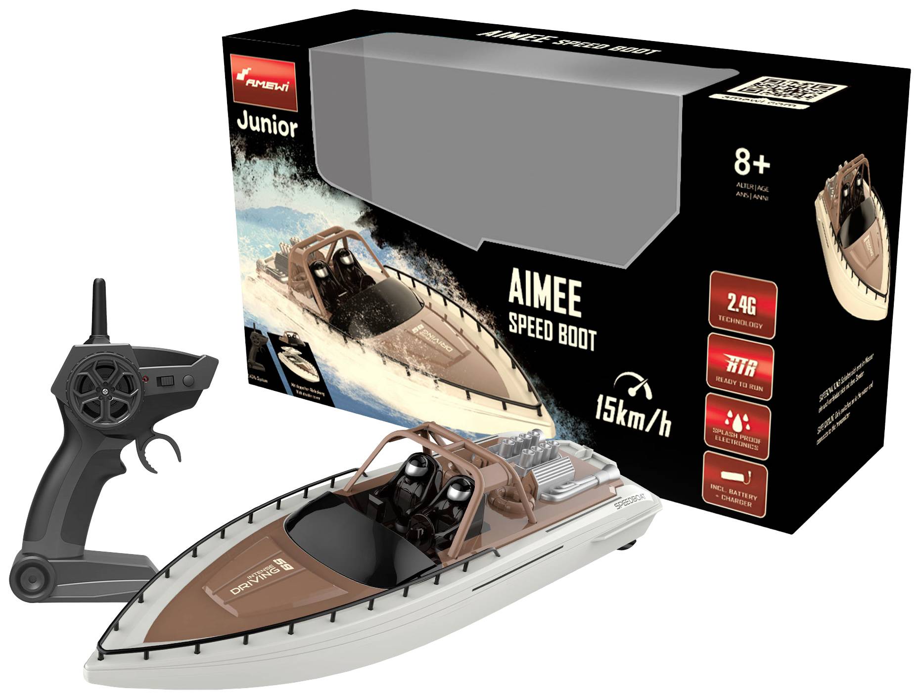 Amewi Aimee Speed Boot RC Motorboot RtR 380 mm