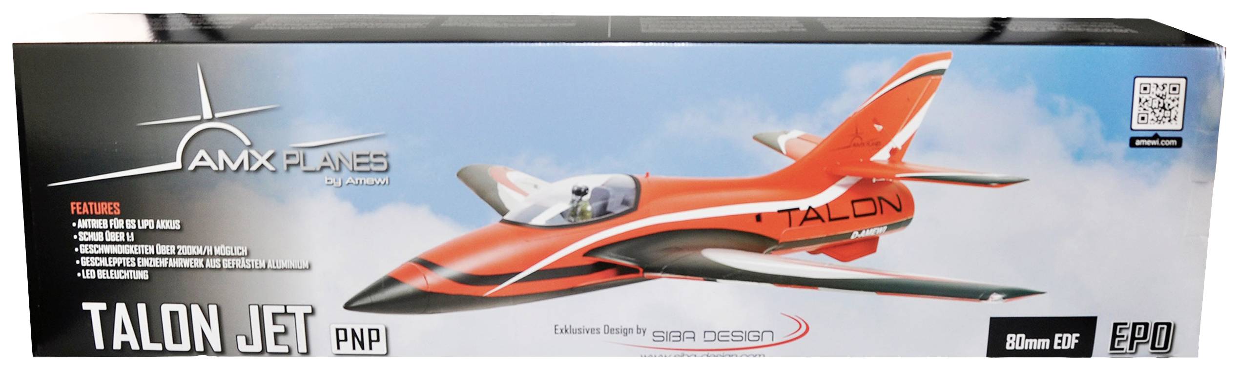 Amewi AMXPlanes Talon EDF Rot RC Jetmodell PNP 1100mm