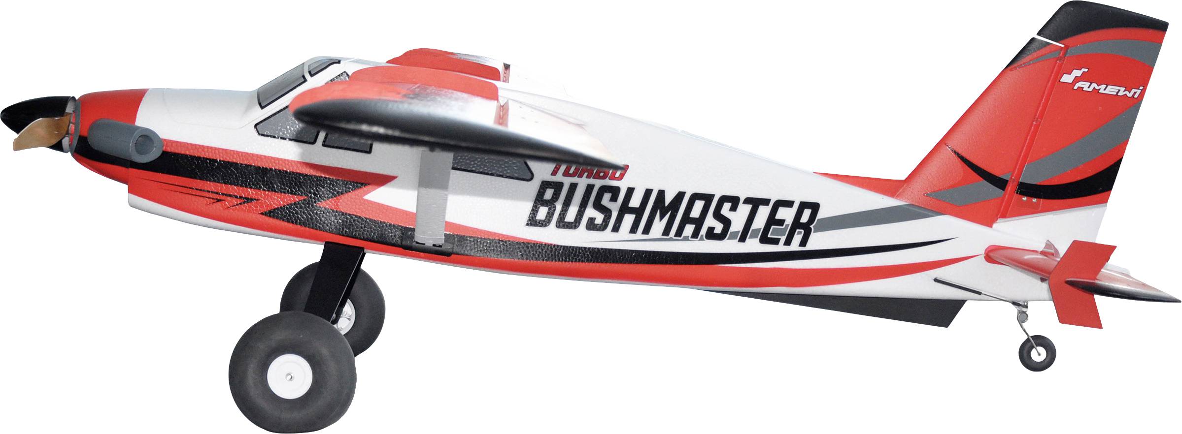 Amewi AMXFlight Turbo Bushmaster Weiß, Rot RC Modellflugzeug PNP 1830mm