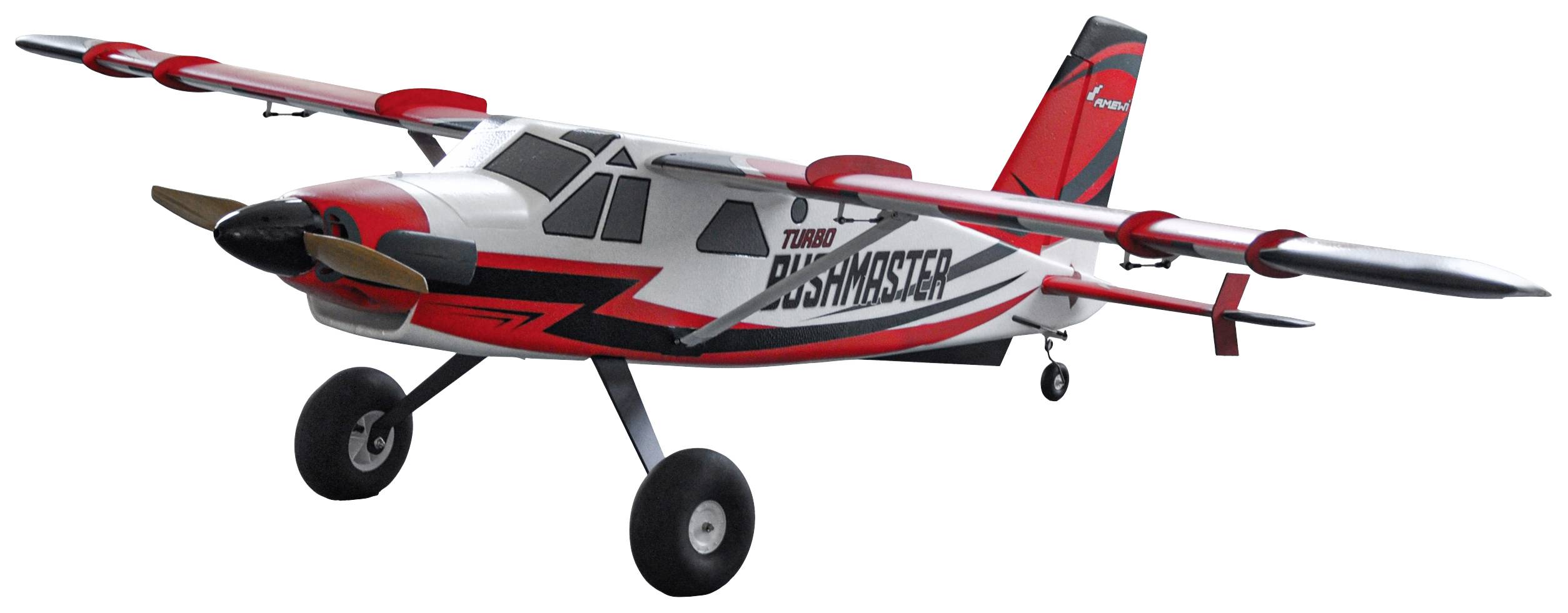 Amewi AMXFlight Turbo Bushmaster Weiß, Rot RC Modellflugzeug PNP 1830mm