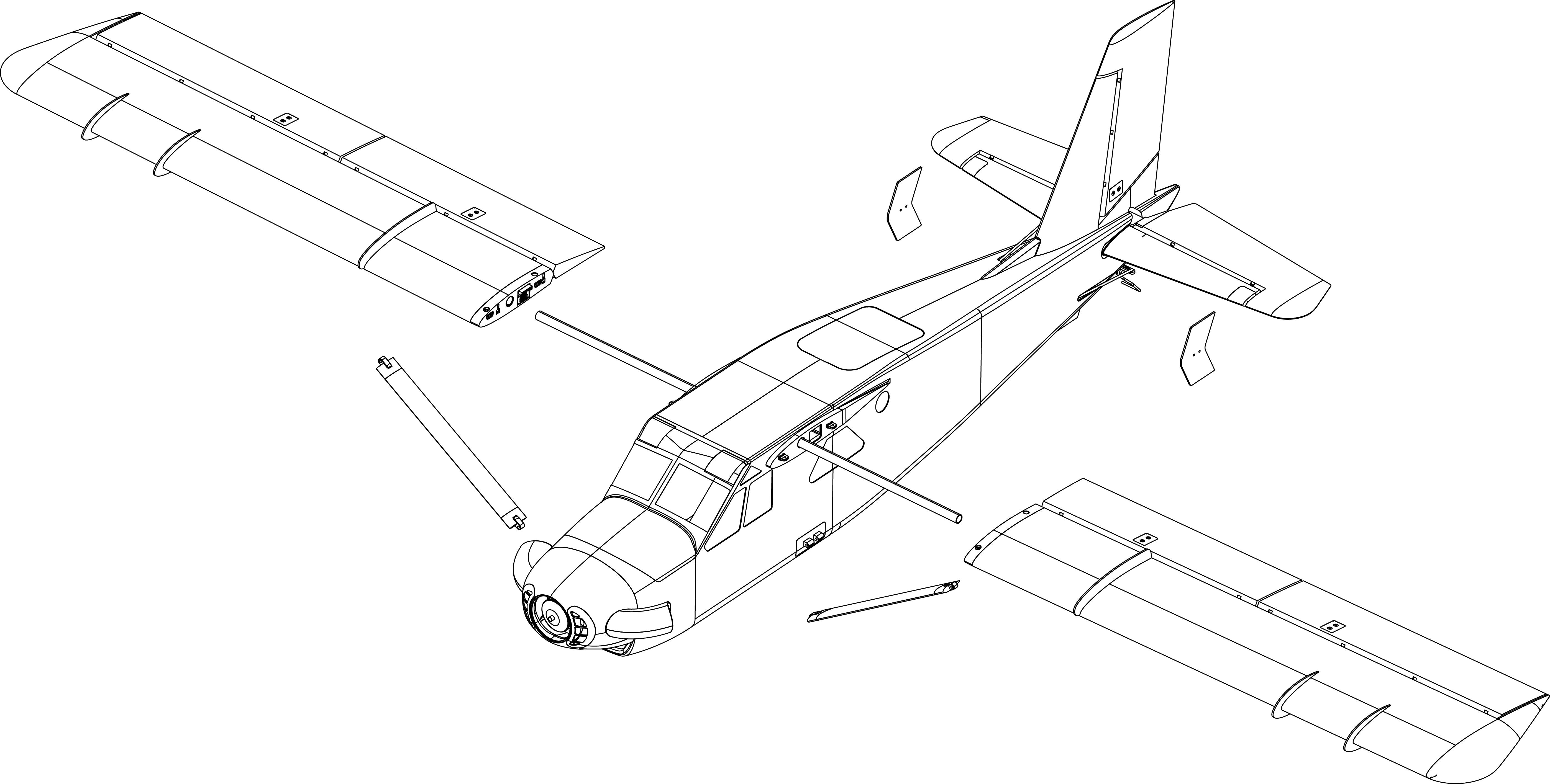 Amewi AMXFlight Turbo Bushmaster Weiß, Rot RC Modellflugzeug PNP 1830mm