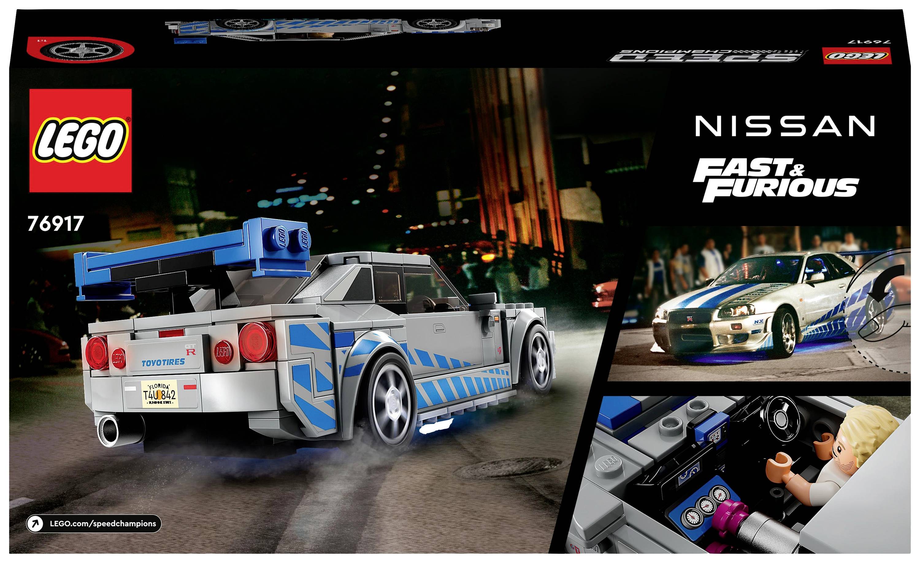 76917 LEGO® SPEED CHAMPIONS 2 Fast 2 Furious – Nissan Skyline GT-R (R34)