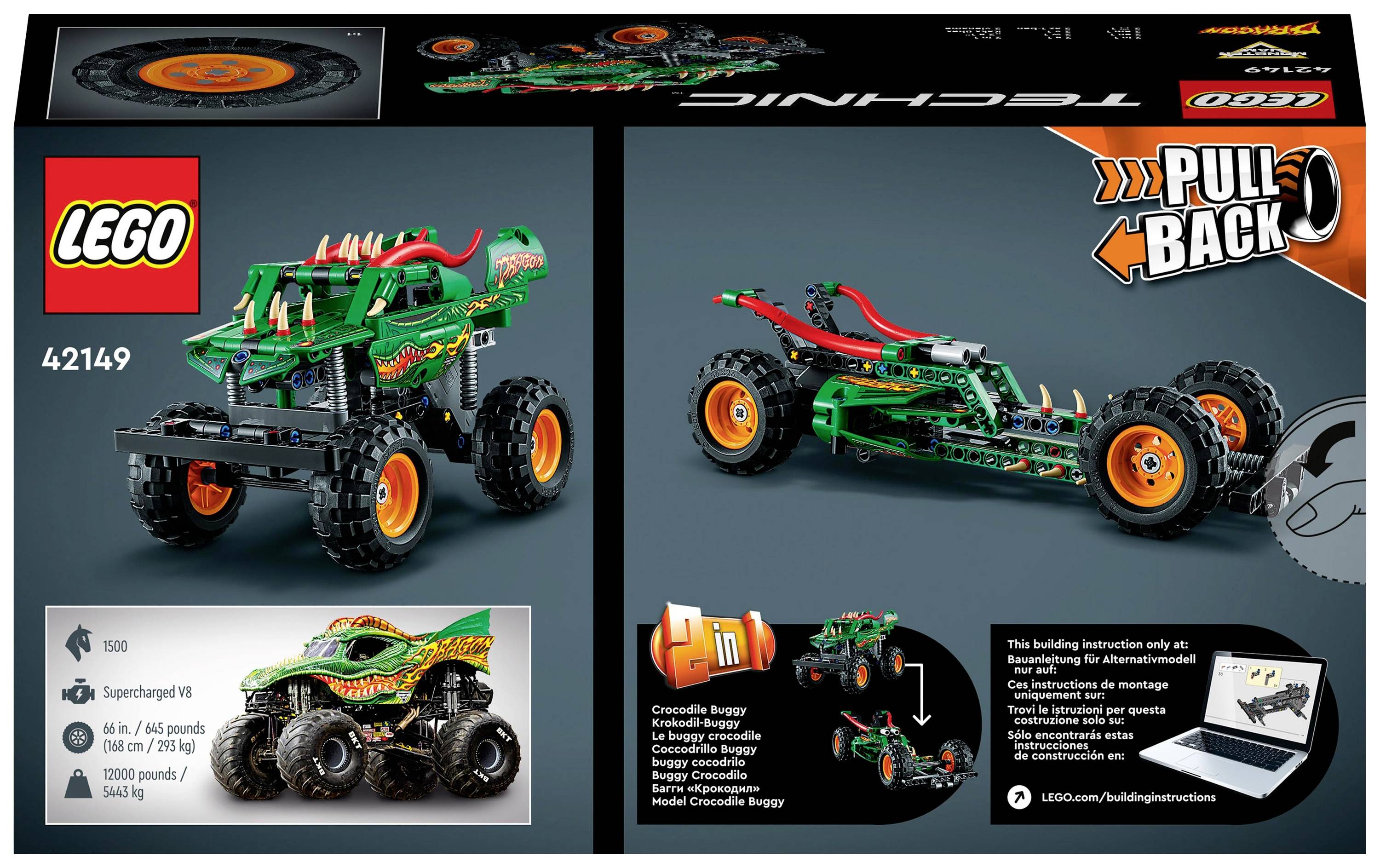 42149 LEGO® TECHNIC Monster Jam™ Dragon™