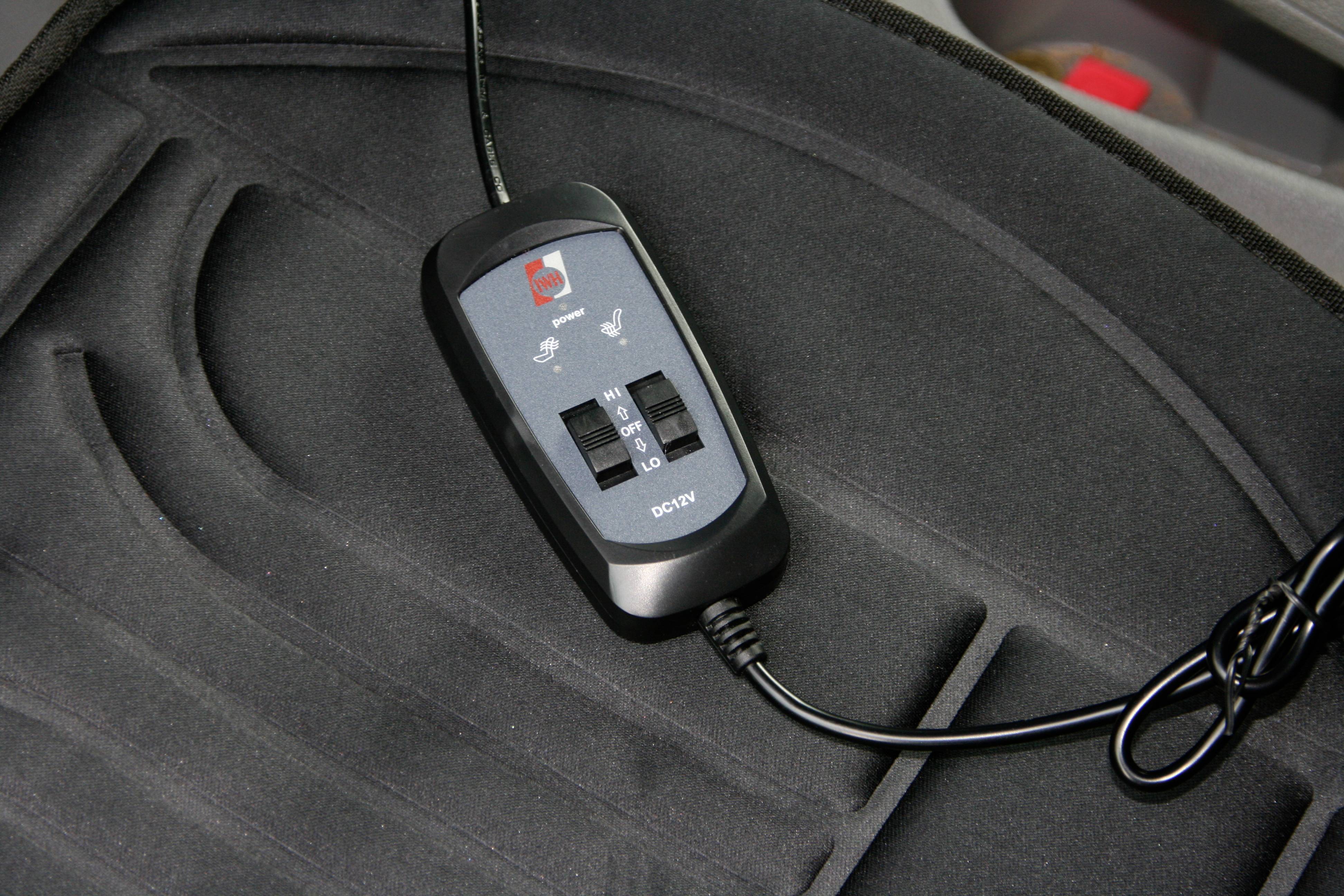 IWH Beheizbare Sitzauflage Carbon 12V 019900 Schwarz