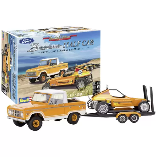 Revell 17228 Ford Bronco Half Cab -Sandman II Automodell Bausatz 1:25 Revell 17228 Ford Bronco Half Cab -Sandman II Automodell Bausatz 1:25