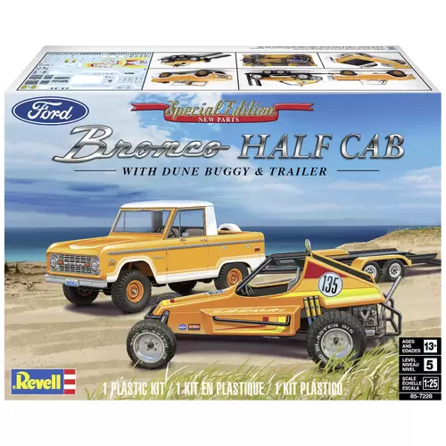 Revell 17228 Ford Bronco Half Cab -Sandman II Automodell Bausatz 1:25 Revell 17228 Ford Bronco Half Cab -Sandman II Automodell Bausatz 1:25