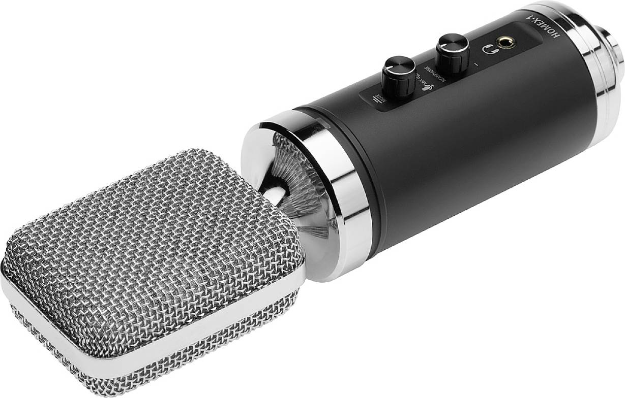 IMG Stageline HOMEX-1 Stand USB-Mikrofon Übertragungsart (Details):Kabelgebunden, USB inkl. Stativ USB Kabelgebunden, USB