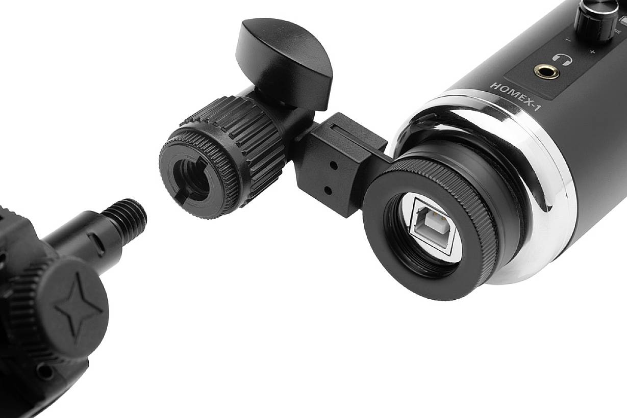 IMG Stageline HOMEX-1 Stand USB-Mikrofon Übertragungsart (Details):Kabelgebunden, USB inkl. Stativ USB Kabelgebunden, USB