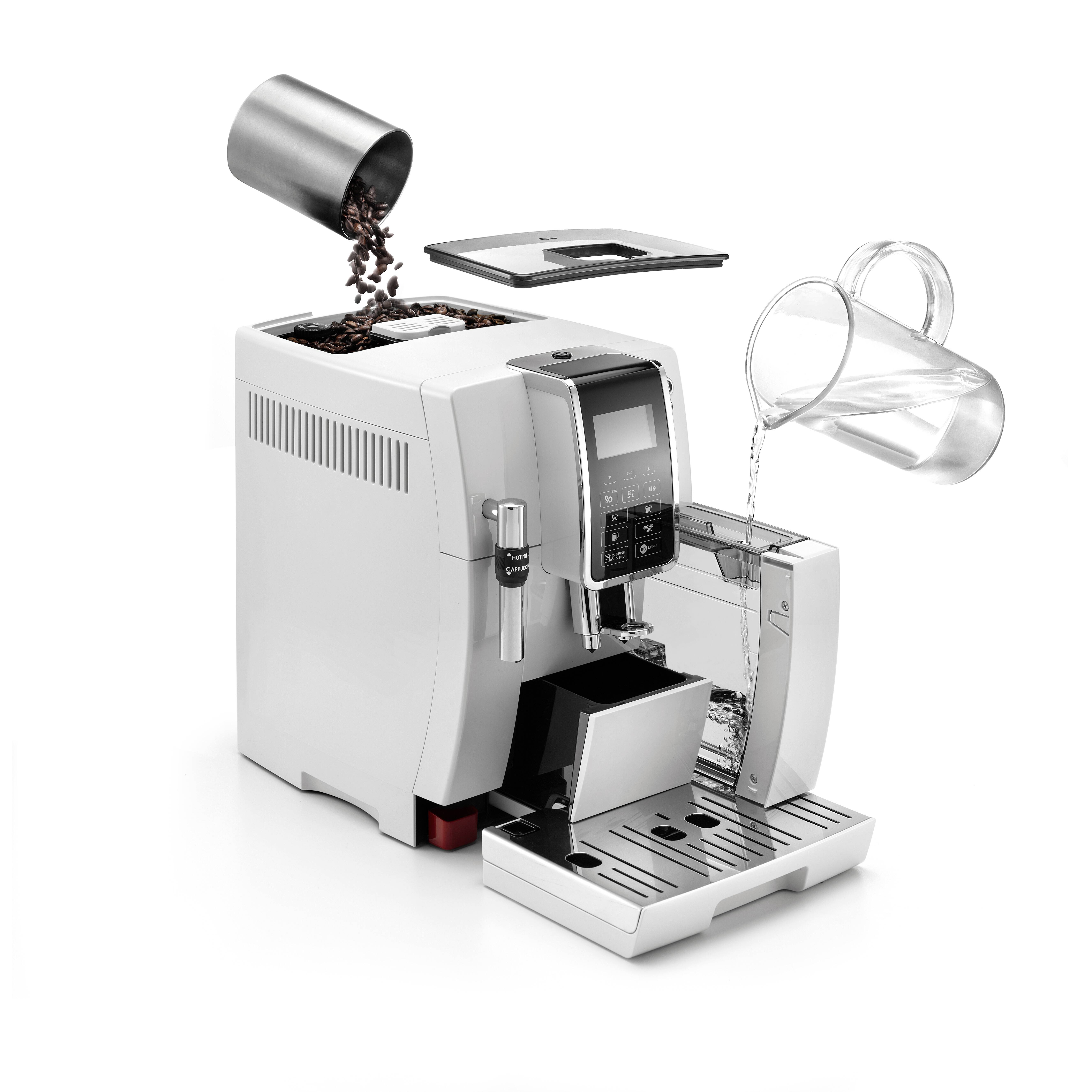 DE LONGHI - De'Longhi DINAMICA ECAM350.35.W - Automatische Kaffeemaschine mit Cappuccinatore