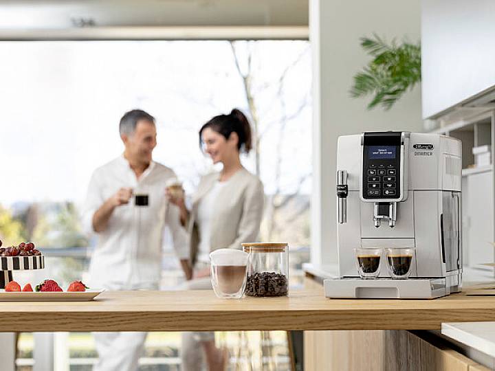 DE LONGHI - De'Longhi DINAMICA ECAM350.35.W - Automatische Kaffeemaschine mit Cappuccinatore