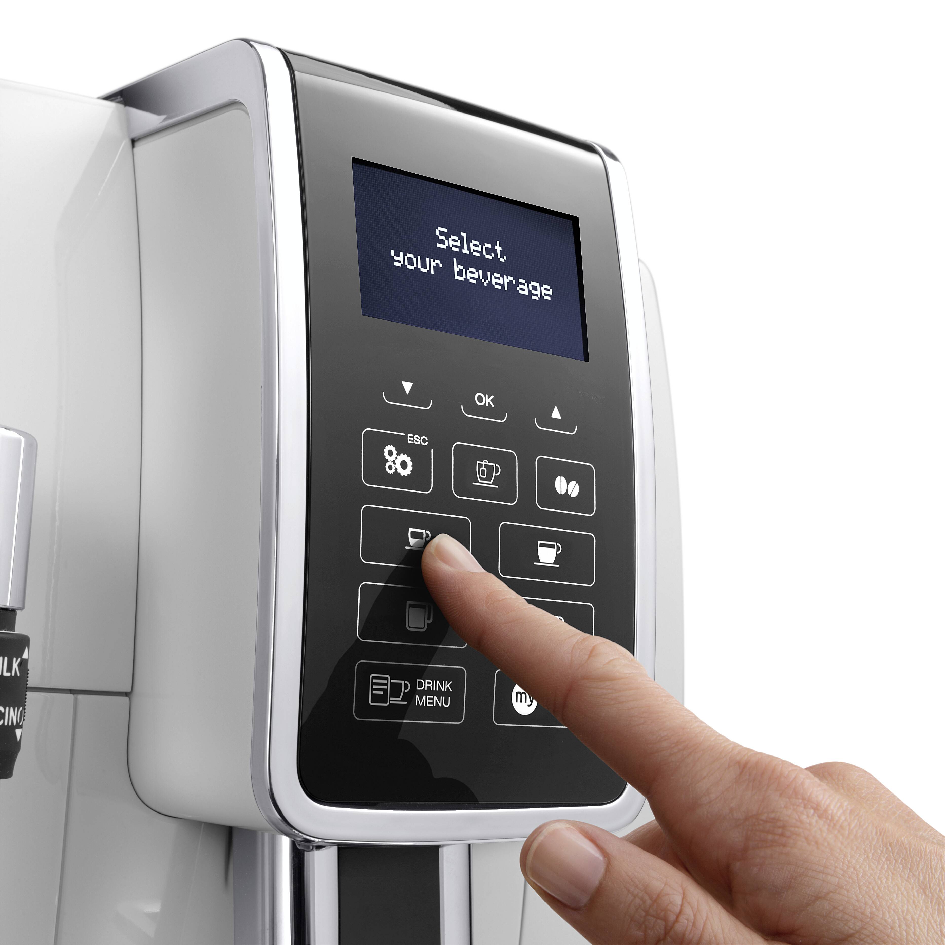 DE LONGHI - De'Longhi DINAMICA ECAM350.35.W - Automatische Kaffeemaschine mit Cappuccinatore