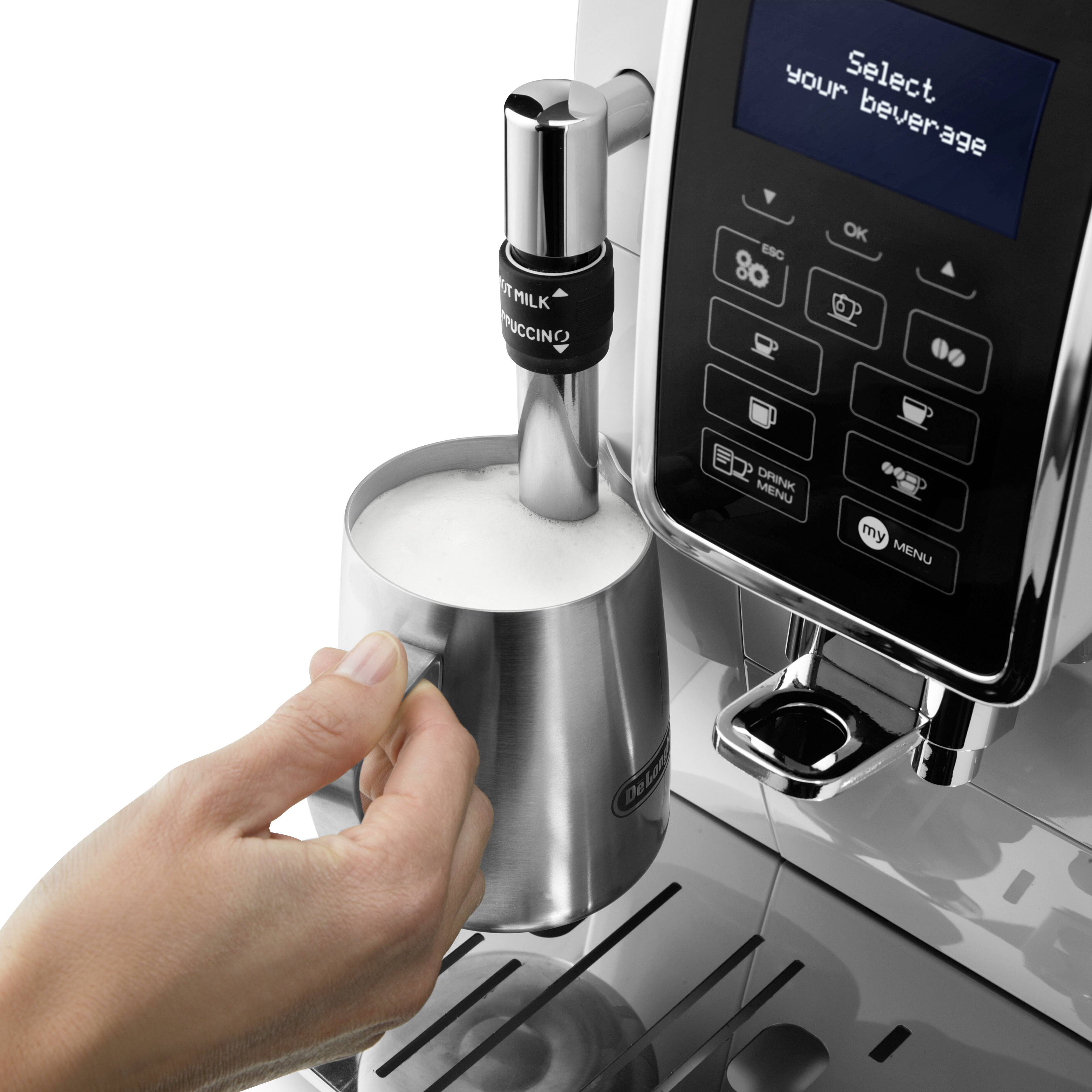 DE LONGHI - De'Longhi DINAMICA ECAM350.35.W - Automatische Kaffeemaschine mit Cappuccinatore