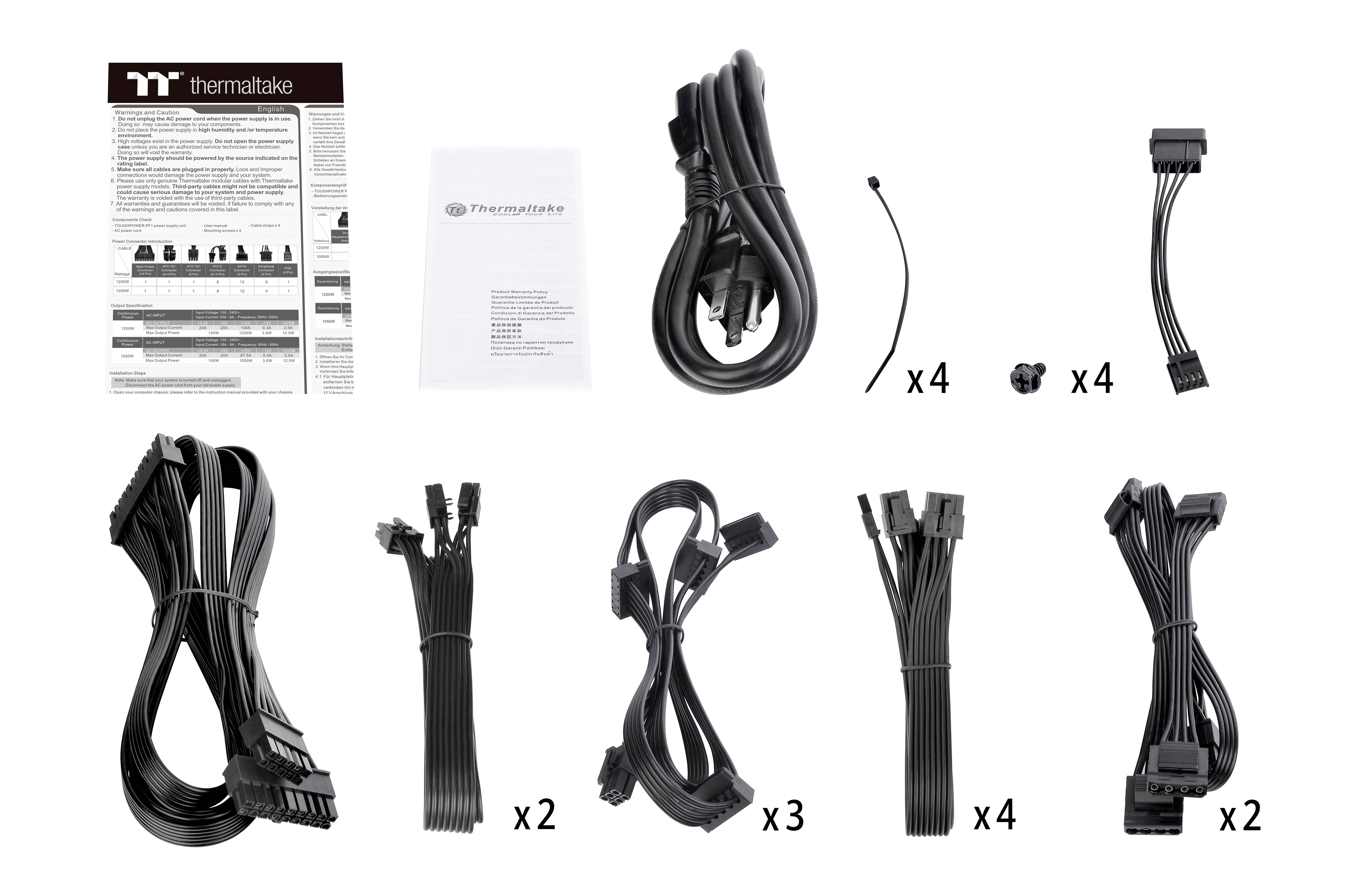 Thermaltake PS-TPD-1200FNFAPE-1 PC Netzteil 1200 W ATX 80PLUS® Platinum