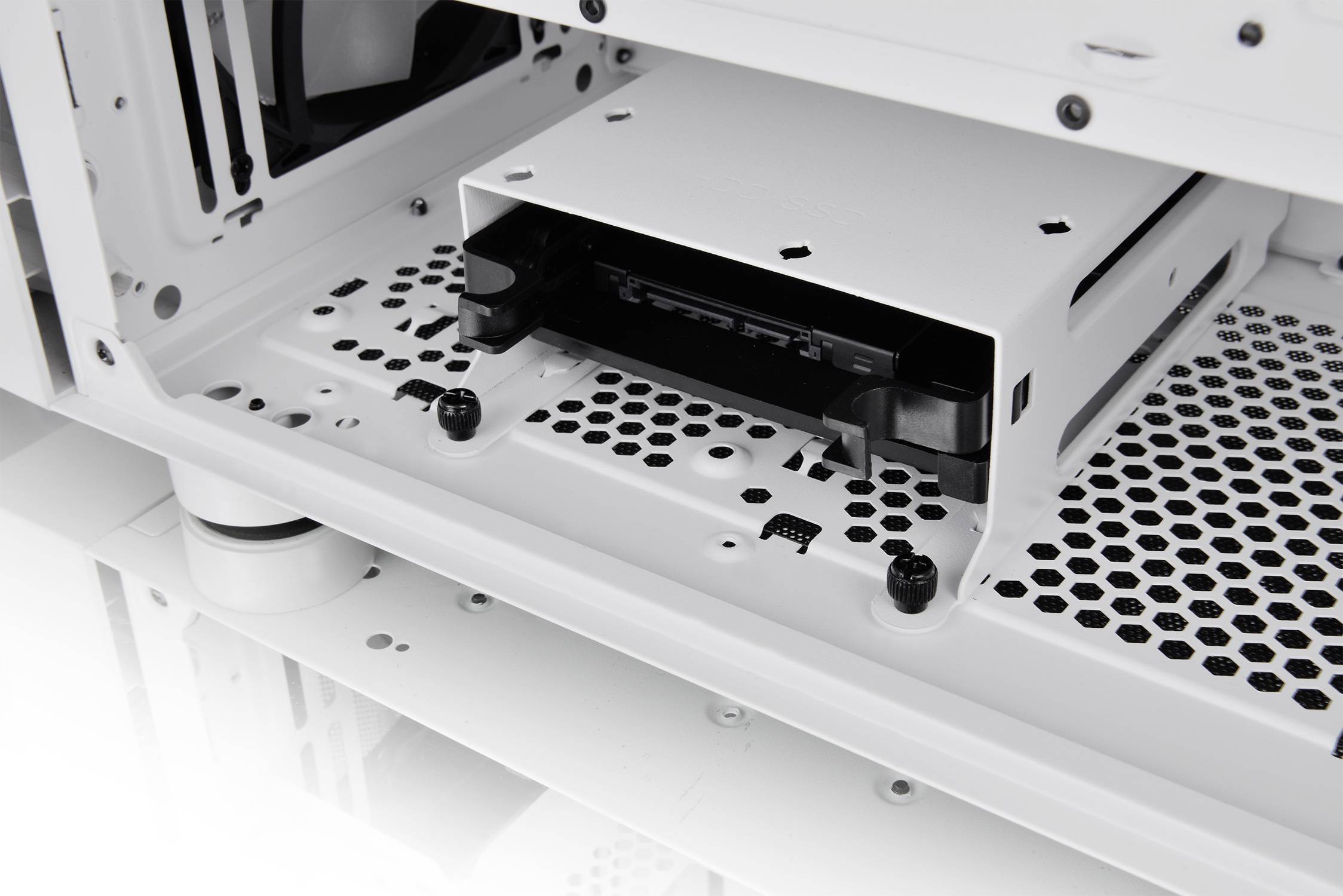 Thermaltake CA-1T9-00M6WN-01 Midi-Tower PC-Gehäuse Weiß 3 Vorinstallierte LED Lüfter, LCS Kompatibel, Seitenfenster, Für DIY