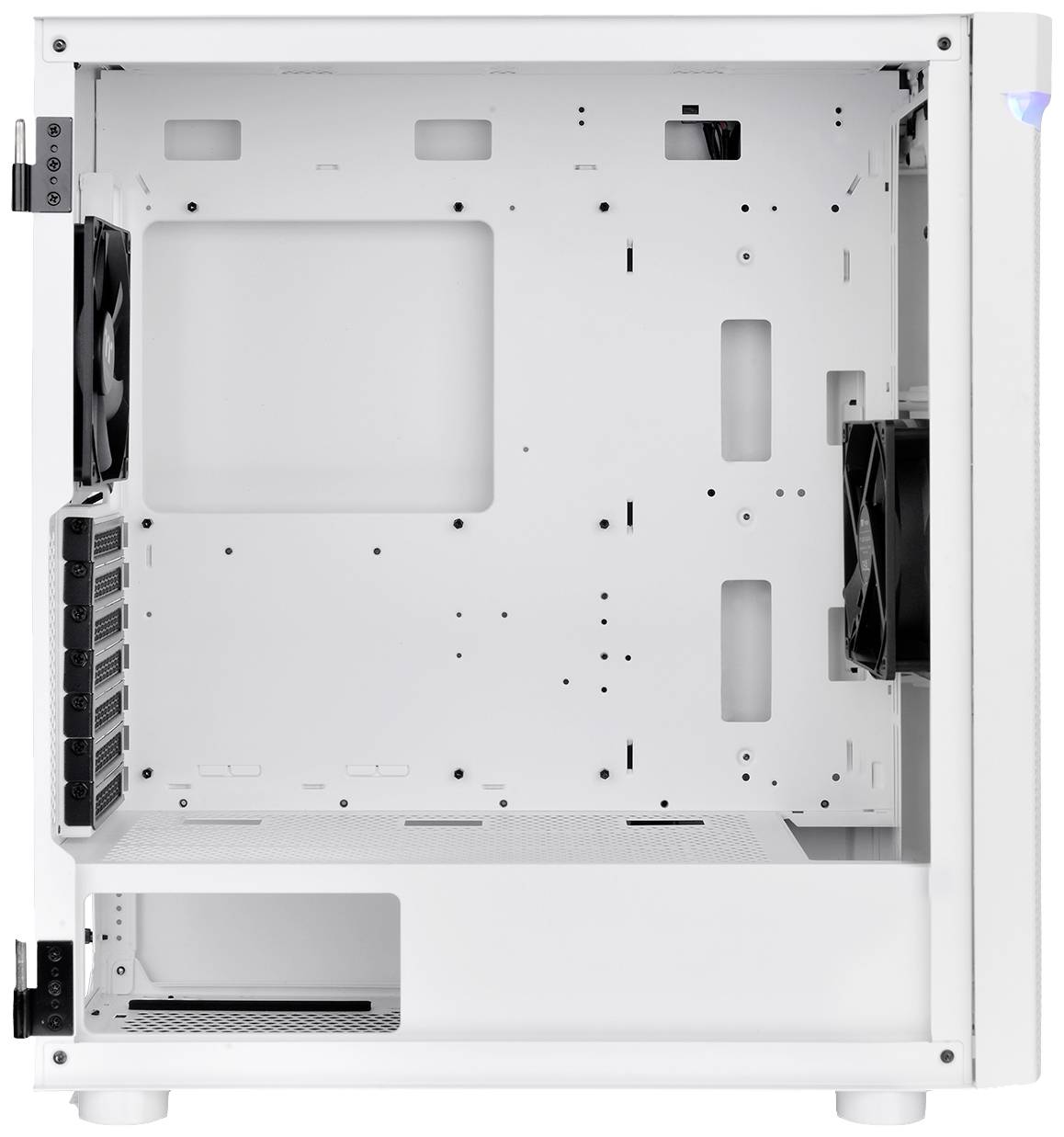 Thermaltake CA-1X4-00M6WN-00 Midi-Tower PC-Gehäuse Weiß LCS Kompatibel, Seitenfenster, Für AIO Wasserkühlung geeignet, Für DIY Wasserkühlung ge