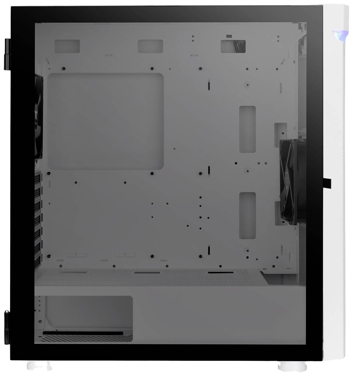 Thermaltake CA-1X4-00M6WN-00 Midi-Tower PC-Gehäuse Weiß LCS Kompatibel, Seitenfenster, Für AIO Wasserkühlung geeignet, Für DIY Wasserkühlung ge