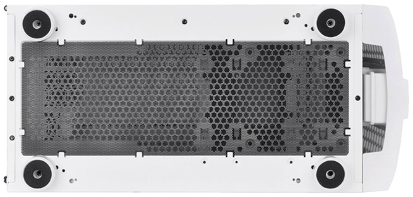 Thermaltake CA-1X4-00M6WN-00 Midi-Tower PC-Gehäuse Weiß LCS Kompatibel, Seitenfenster, Für AIO Wasserkühlung geeignet, Für DIY Wasserkühlung ge