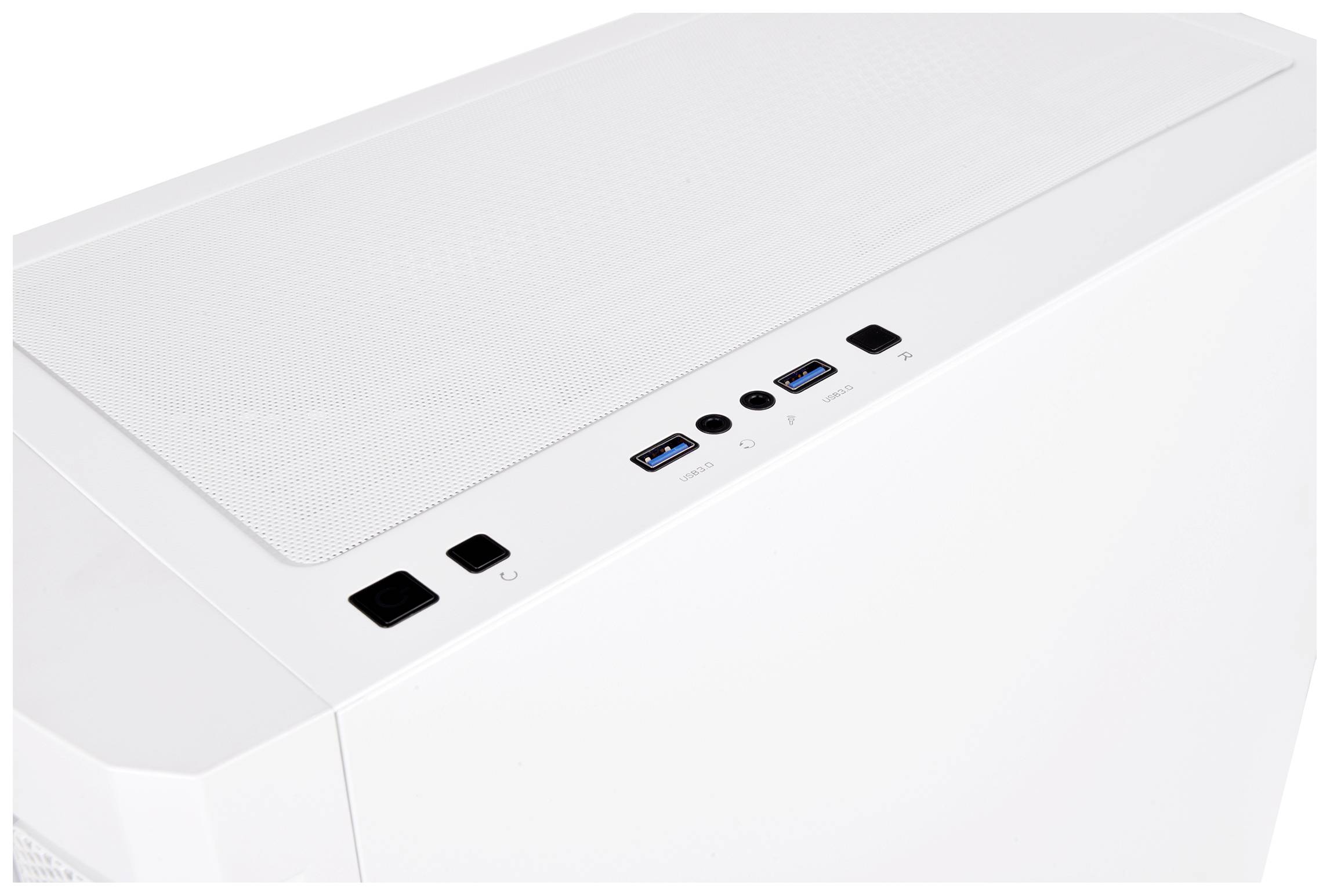 Thermaltake CA-1X4-00M6WN-00 Midi-Tower PC-Gehäuse Weiß LCS Kompatibel, Seitenfenster, Für AIO Wasserkühlung geeignet, Für DIY Wasserkühlung ge