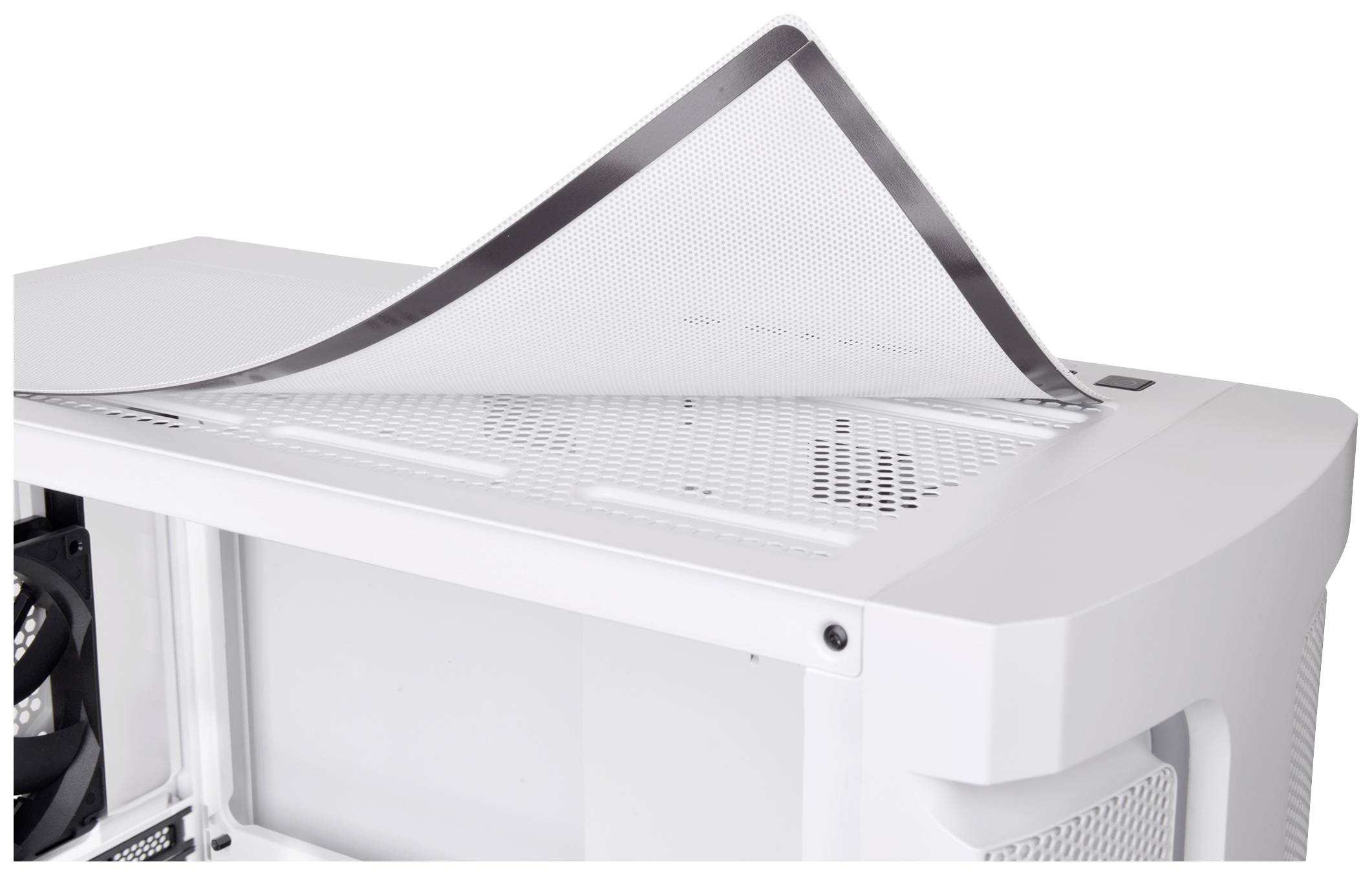 Thermaltake CA-1X4-00M6WN-00 Midi-Tower PC-Gehäuse Weiß LCS Kompatibel, Seitenfenster, Für AIO Wasserkühlung geeignet, Für DIY Wasserkühlung ge