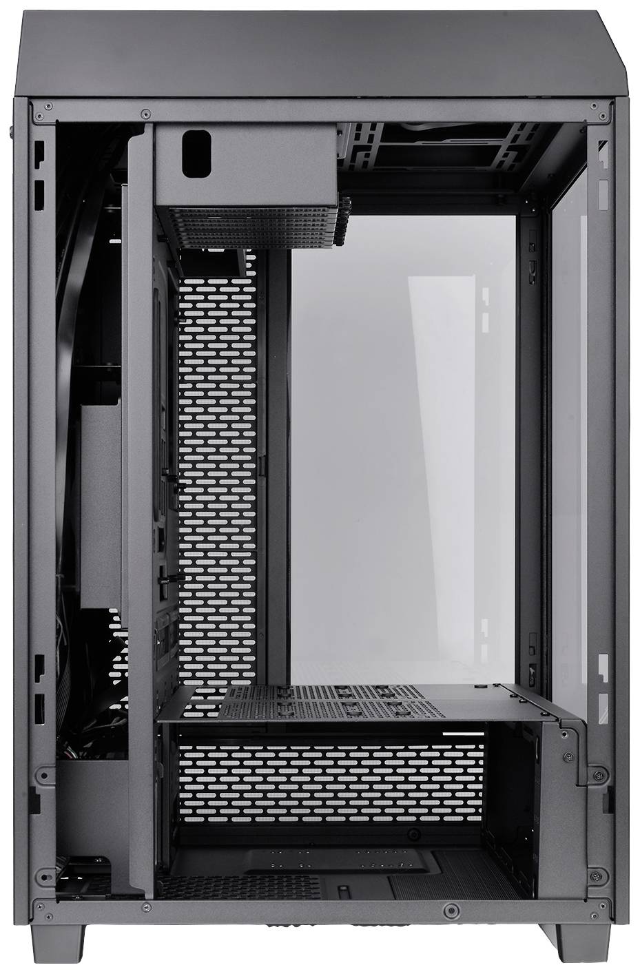 Thermaltake CA-1X1-00M1WN-00 Full Tower PC-Gehäuse Schwarz LCS Kompatibel, Seitenfenster, Für DIY Wasserkühlung geeignet, Für AIO